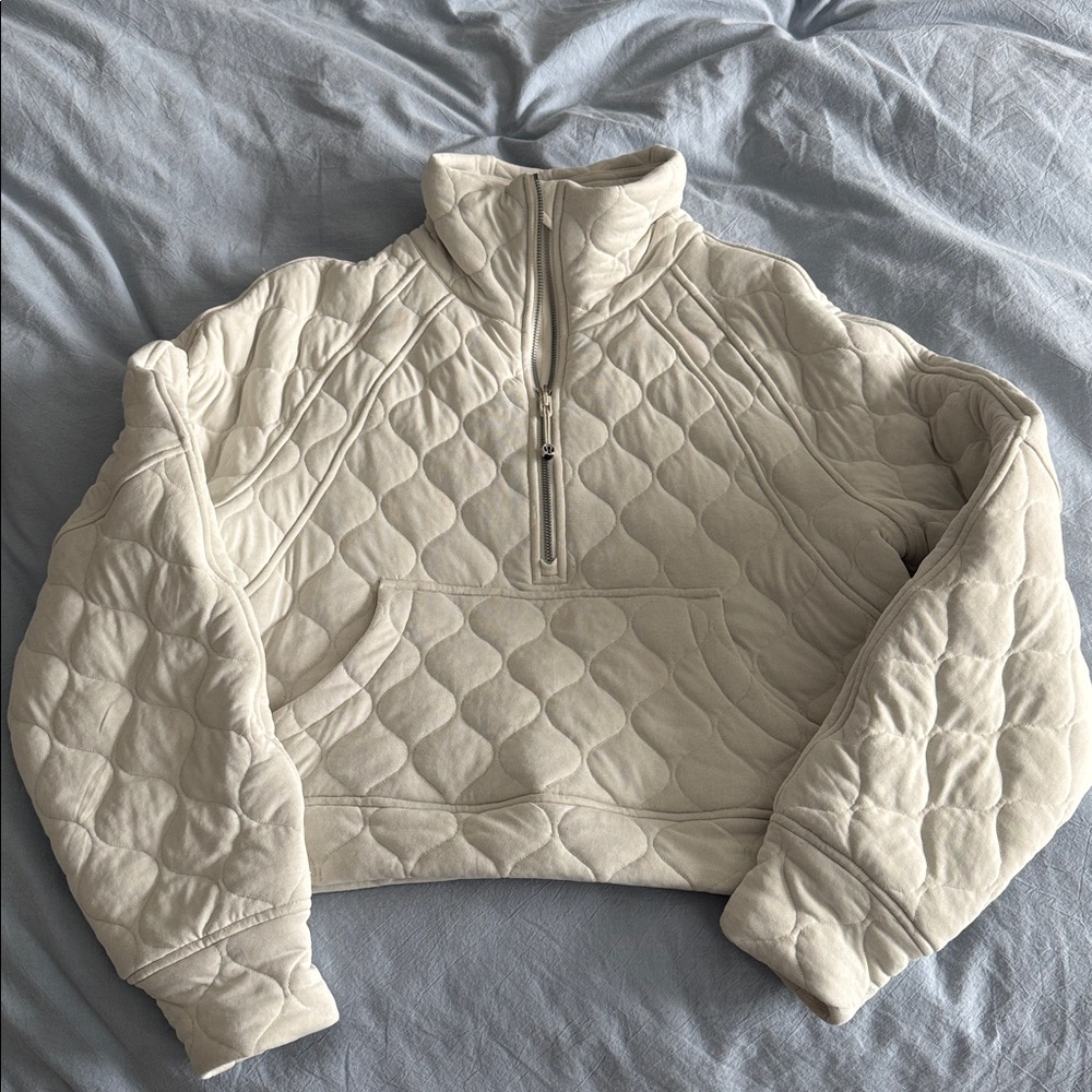 Lululemon scuba oversized quilted half zip